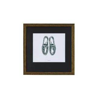 Schilderij Shoe Donkergroen 40x40 cm van House Doctor, duidelijk als hoofdfoto afgebeeld