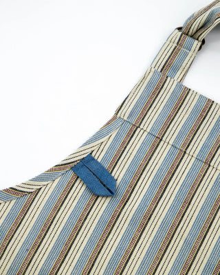 Schort Cook Blauw Zand 90x90cm van House Doctor, van dichtbij met materiaal en afwerking zichtbaar