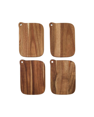 Serveer plateaus Eya hout - 4 stuks van House Doctor, duidelijk als hoofdfoto afgebeeld