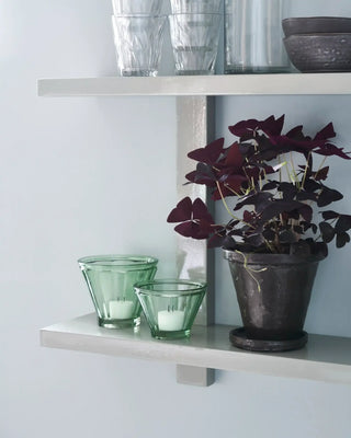 Sfeerlicht Fren groen glas 9cm van House Doctor, toegepast in een ruimtelijke interieursetting