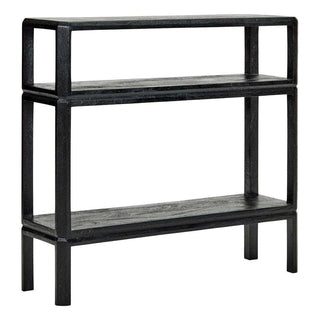Sidetable Mono zwart 100cm van House Doctor, van opzij met vorm en afwerking zichtbaar