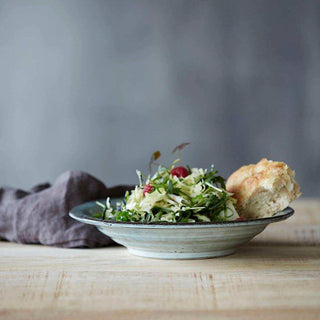 Assiette à soupe et à pâtes Rustic gris bleu 25cm - Het Adres