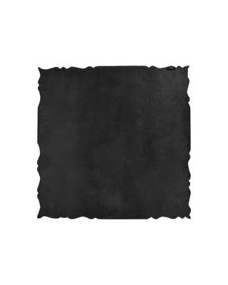 Spiegel Carve bruin met golvende rand 75x75cm van House Doctor, recht van voren met vorm en afwerking zichtbaar