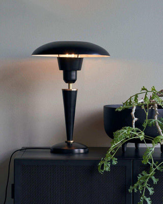 Tischlampe Opal schwarz 34cm - Het Adres