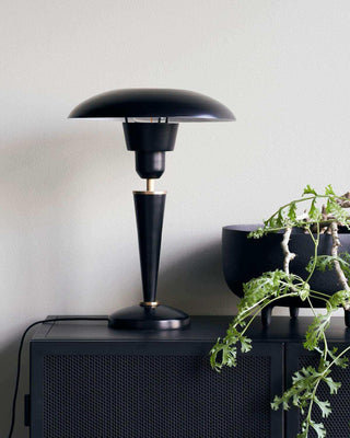 Tischlampe Opal schwarz 34cm - Het Adres