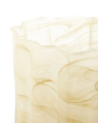 Theelichthouder Curl beige 10cm - 2 stuks van House Doctor, van dichtbij met materiaal en afwerking zichtbaar