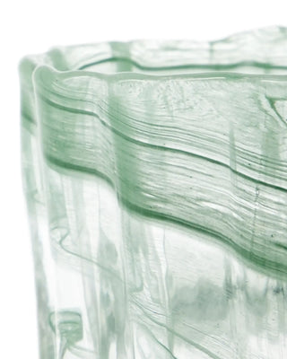 Theelichthouder Curl groen 10cm - 2 stuks van House Doctor, van dichtbij met materiaal en afwerking zichtbaar