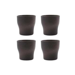 Thermobicchiere Liss grigio scuro 9 cm - 4 pezzi - Het Adres
