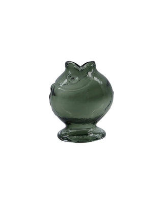 Vaas Fish gerookt glas grijs 17cm van House Doctor, duidelijk als hoofdfoto afgebeeld