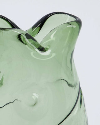 Vaas Fish groen 27cm van House Doctor, van dichtbij met materiaal en afwerking zichtbaar