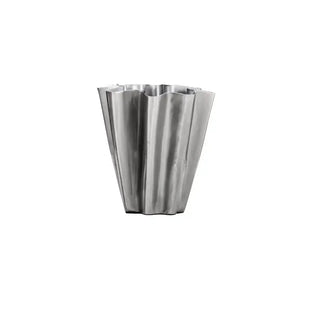 Vaas Flood Geborsteld zilver 13cm van House Doctor, duidelijk als hoofdfoto afgebeeld