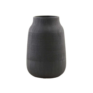 Jarrón Groove negro 22cm - Het Adres