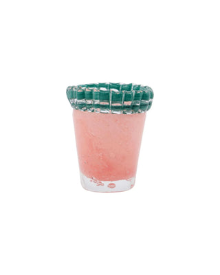 Vaas Kupla roze 9cm van House Doctor, met stof en structuur van dichtbij zichtbaar