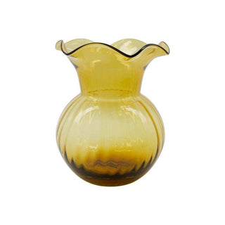 Vaas Pomp amber 28cm van House Doctor, vrijstaand en duidelijk afgebeeld