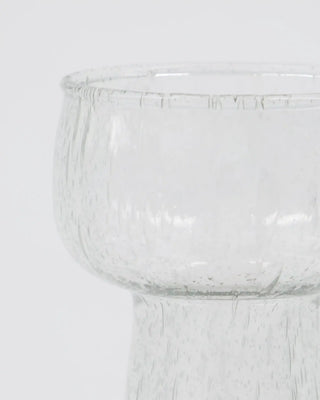 Vaas Tuur helder glas 22 cm van House Doctor, van dichtbij met materiaal en afwerking zichtbaar