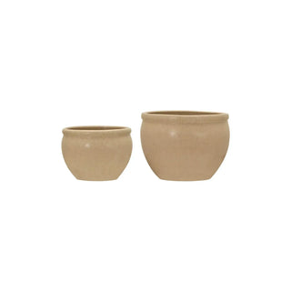Vale bloempot beige - 2 stuks van House Doctor, duidelijk als hoofdfoto afgebeeld