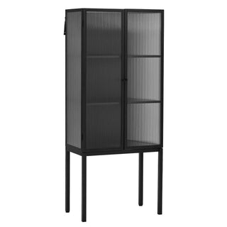Vitrinekast Cabin zwart 168cm van House Doctor, duidelijk als hoofdfoto afgebeeld
