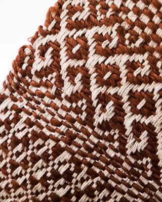 Vloerkleed Ethnic bruin natuur 60x90 cm van House Doctor, in een gestileerde detailopstelling