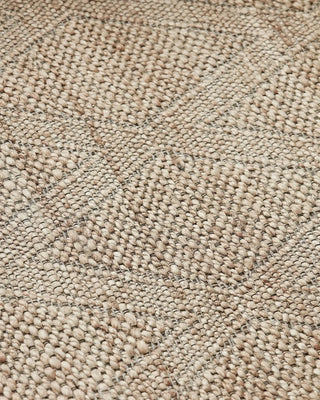 Vloerkleed Mara Nude 180x180 cm van House Doctor, in een gestileerde detailopstelling
