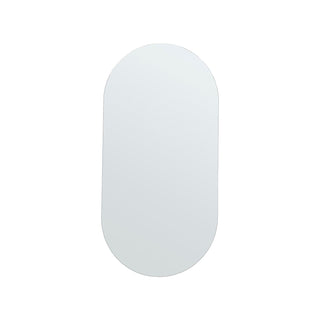 House Doctor Walls ovale spiegel van 100 bij 50 cm op witte achtergrond