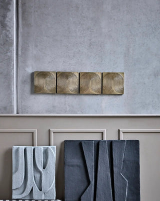 Wanddecoratie List antiek brons - set van 4 van House Doctor, toegepast in een sfeervolle interieursetting