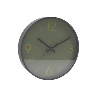 Wandklok Time donkergroen 25cm van House Doctor, duidelijk als hoofdfoto afgebeeld