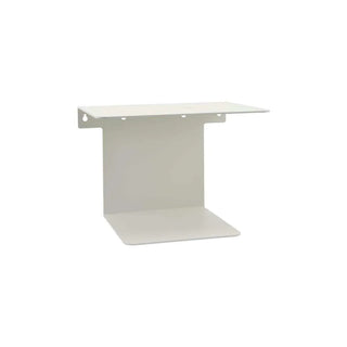 Witte House Doctor Book wandplank met twee niveaus, achterpaneel en zichtbare bevestigingsgaten