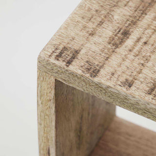 Wandplank Sate naturel 60cm van House Doctor, van opzij met vorm en constructie zichtbaar