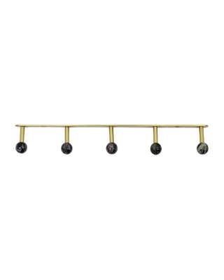 Wandrek Ball Zwart 35cm van House Doctor, recht van voren met vorm en afwerking zichtbaar