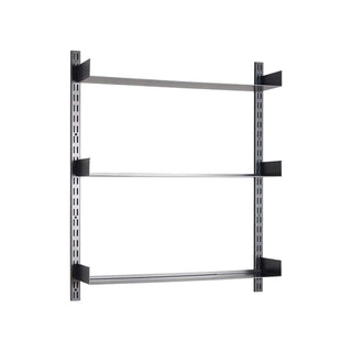 Estante de pared Fari negro 20cm - Het Adres