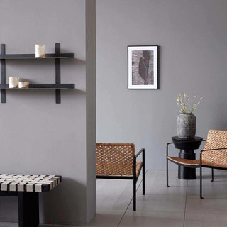 Wall shelf Tag black iron 80cm - Het Adres