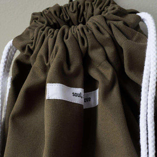 Sac à linge Cataria vert armée 80x62cm - Het Adres