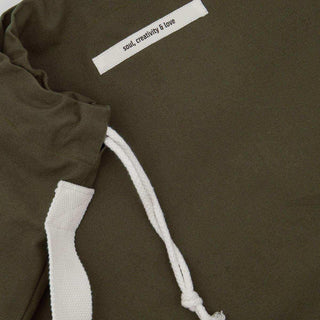 Sac à linge Cataria vert armée 80x62cm - Het Adres