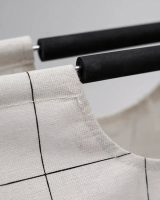Waszak Squares wit 40x60cm van House Doctor, van dichtbij met materiaal en afwerking zichtbaar