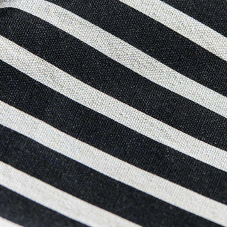 Waszak stripes zwart 40x60cm van House Doctor, van dichtbij met materiaal en textuur zichtbaar