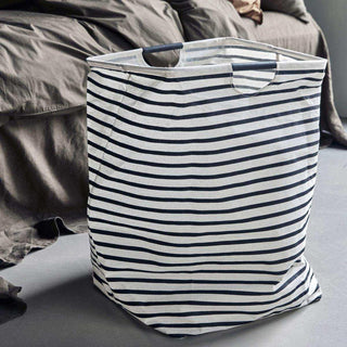 Laundry bag stripes black 40x60cm - Het Adres
