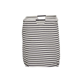 Laundry bag stripes black 40x60cm - Het Adres