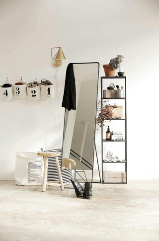 Laundry bag stripes black - Het Adres