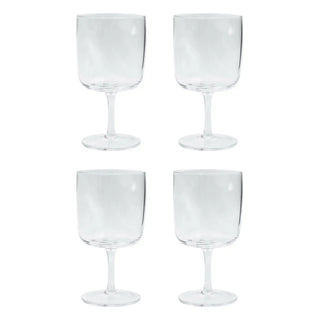 Wijnglasset Sand helder 16cm - 4 stuks van House Doctor, duidelijk als hoofdfoto afgebeeld