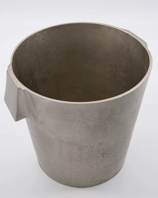 Wijnkoeler Buck geborsteld zilver 22cm van House Doctor, van dichtbij met materiaal en afwerking zichtbaar