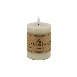 Basic LED candle beige 10cm - Het Adres
