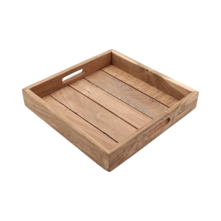 Dienblad Pure Essence 35x35cm van House of Nature, van opzij met vorm en afwerking zichtbaar