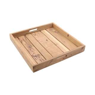 Dienblad Pure Essence 45x45cm van House of Nature, schuin bekeken met vorm en afwerking zichtbaar