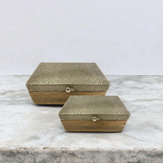 Doosjes Melfort 25cm - 2 stuks van House of Nature, toegepast in een sfeervolle interieursetting