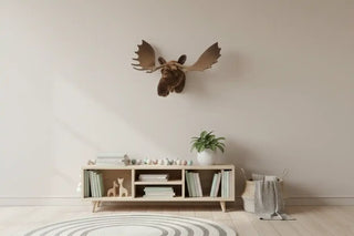 Eland hoofd 46cm van House of Nature, van dichtbij met materiaal en afwerking zichtbaar