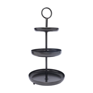 Etagere Diesbach zwart 60cm - 3 plateaus van House of Nature, duidelijk als hoofdfoto afgebeeld