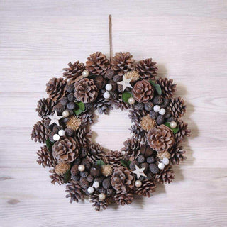 Couronne Pinecone Star 35cm - Het Adres
