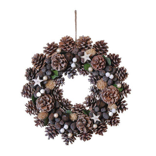 Krans Pinecone Star 35cm van House of Nature, duidelijk als hoofdfoto afgebeeld