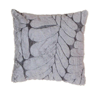 Kissen Cozy Leaf grau 45x45cm – Het Adres