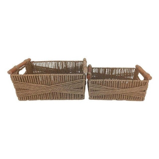 Manden set Rope naturel 37cm van House of Nature, duidelijk als hoofdfoto afgebeeld
